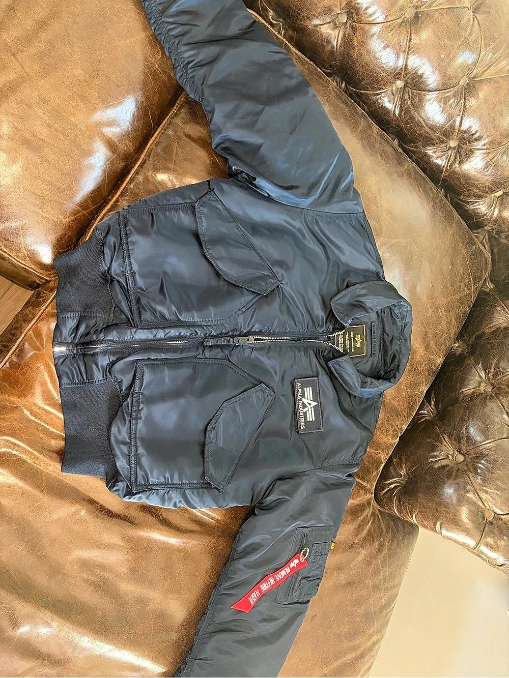 Alpha Industries CWU-45/P in Dark Blue Large Like New, Vintage from 1990’s